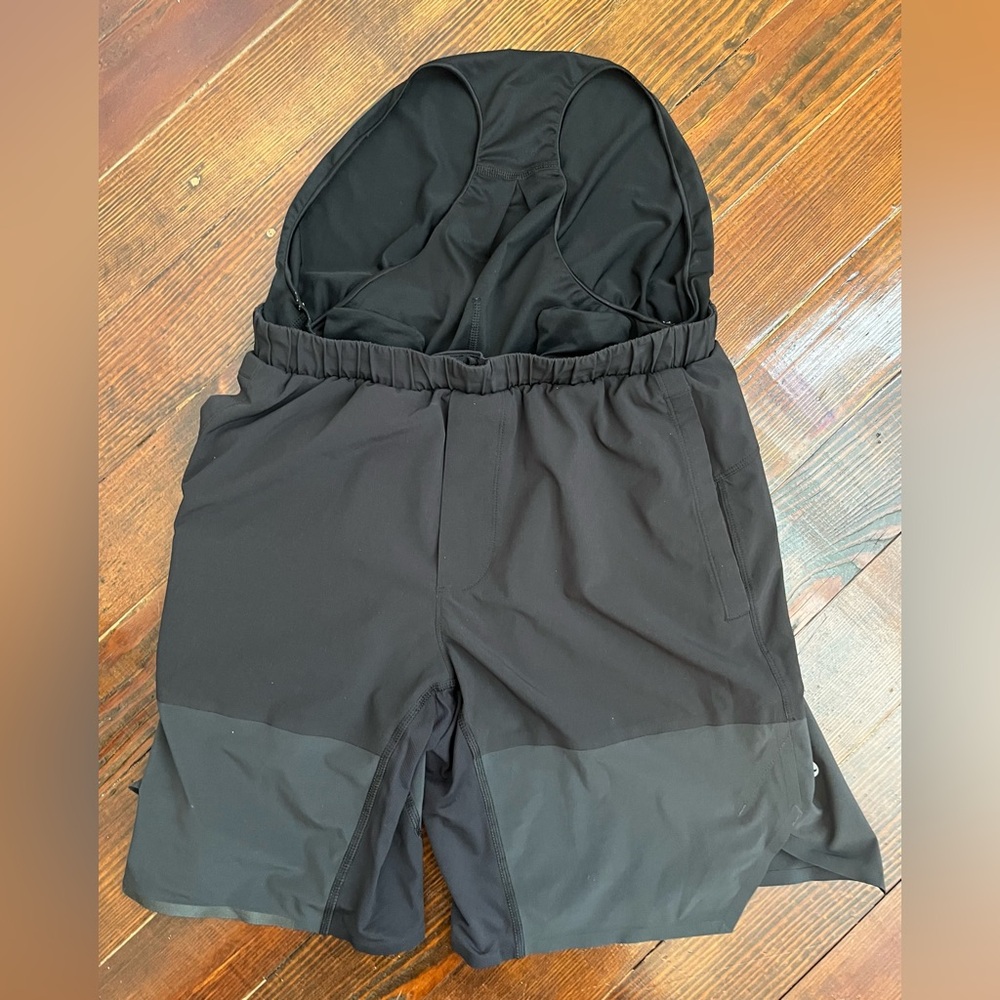 Lululemon Surge 8” Lined Two Tone Color Block Shorts - Picture 4 of 5